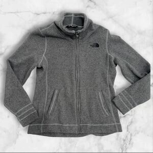 The North Face Sz L Fleece Jacket Zip Up Grey Sweater Women’s Pullover